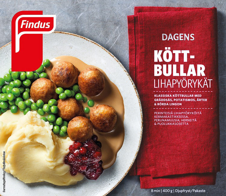Готови Замразени Ястия с различни вкусове от FINDUS DAGENS